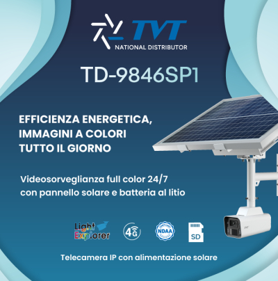 TD9846SP1BAG4WR2: la telecamera che ridefinisce il concetto di sorveglianza indipendente