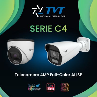 Scopri le Nuove Telecamere Serie C4 di TVT: L'AI ISP Ridefinisce la Videosorveglianza!