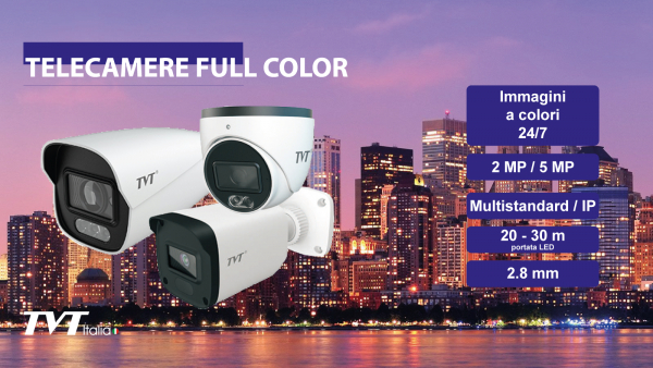 Telecamere Full Color disponibili a stock